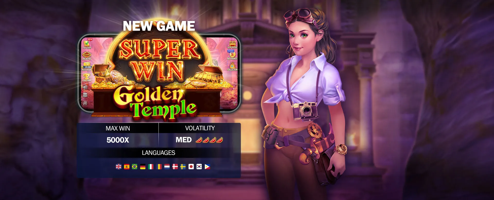 SG777 Online Casino main banner showcasing diverse games and promotions